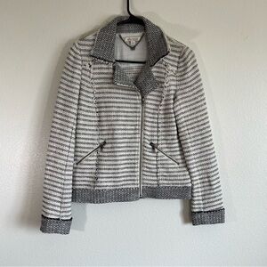 Ella Moss Grey White Jacket Small